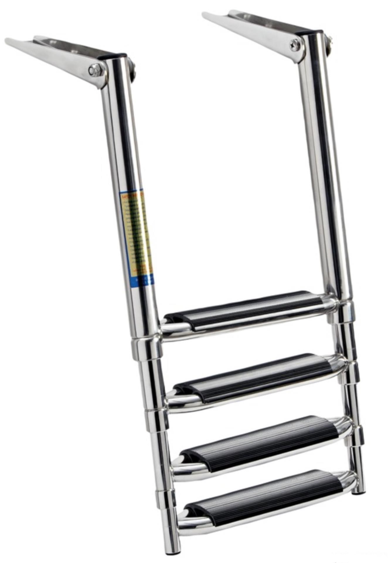 Osculati Telekopbadeleiter 4 Stufen,  1150 / 395 x 315 mm