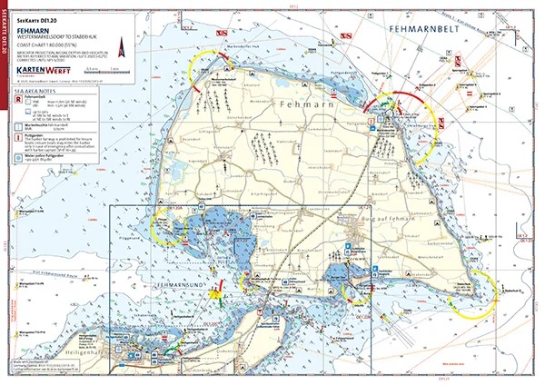 Kartenwerft Seekarten Atlas DE1, Deutsche Ostseeküste