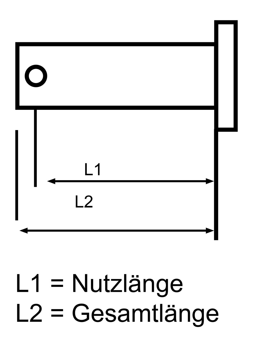 Selden Seldén Splintbolzen 10 mmØ, 79 mm (Nutzlänge 74 mm)
