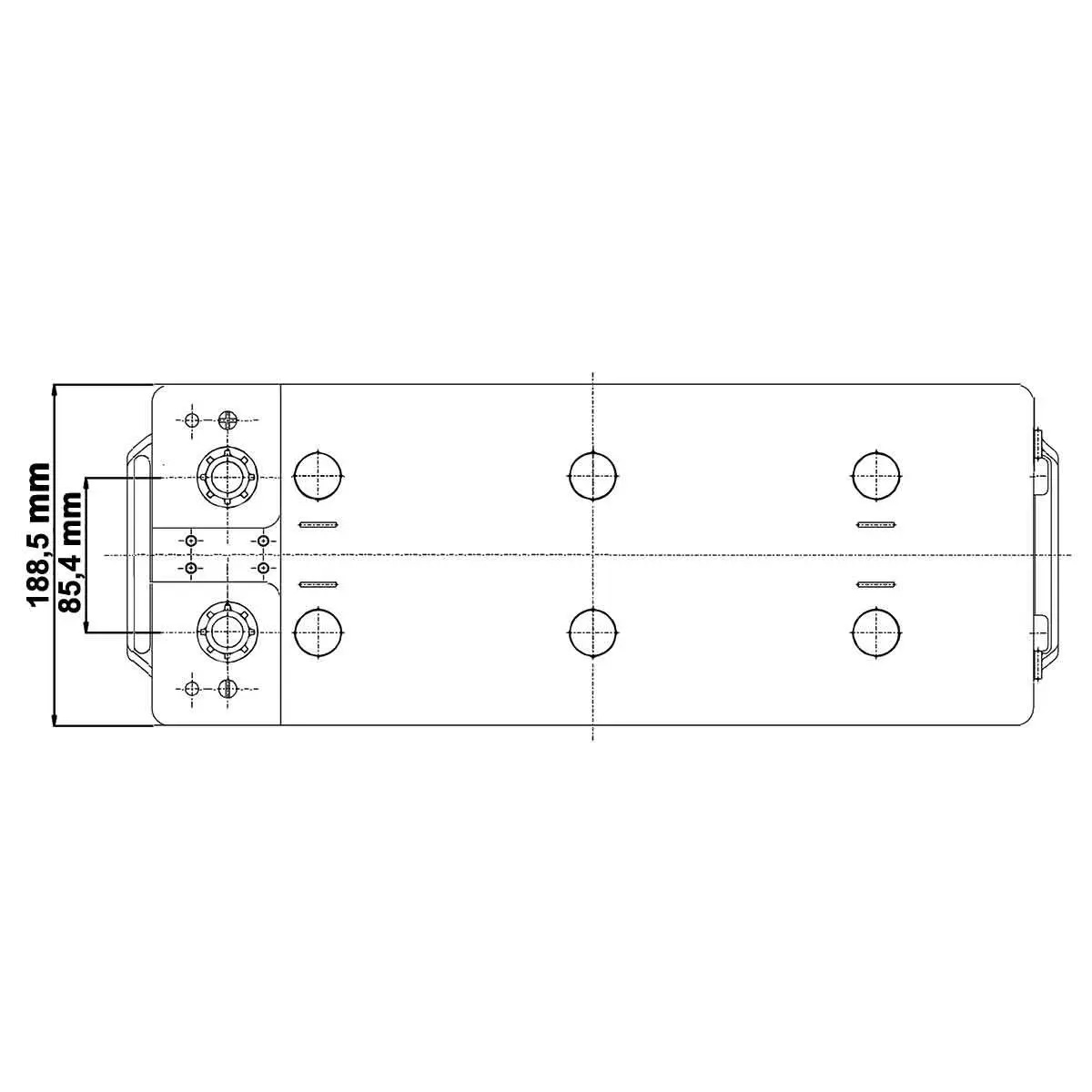 Vetus AGM Batterie 140 Ah, 513 x 189 x 223 mm, 40,7 kg Vetus AGM Batterie 140 Ah, 513 x 189 x 223 mm, 40,7 kg