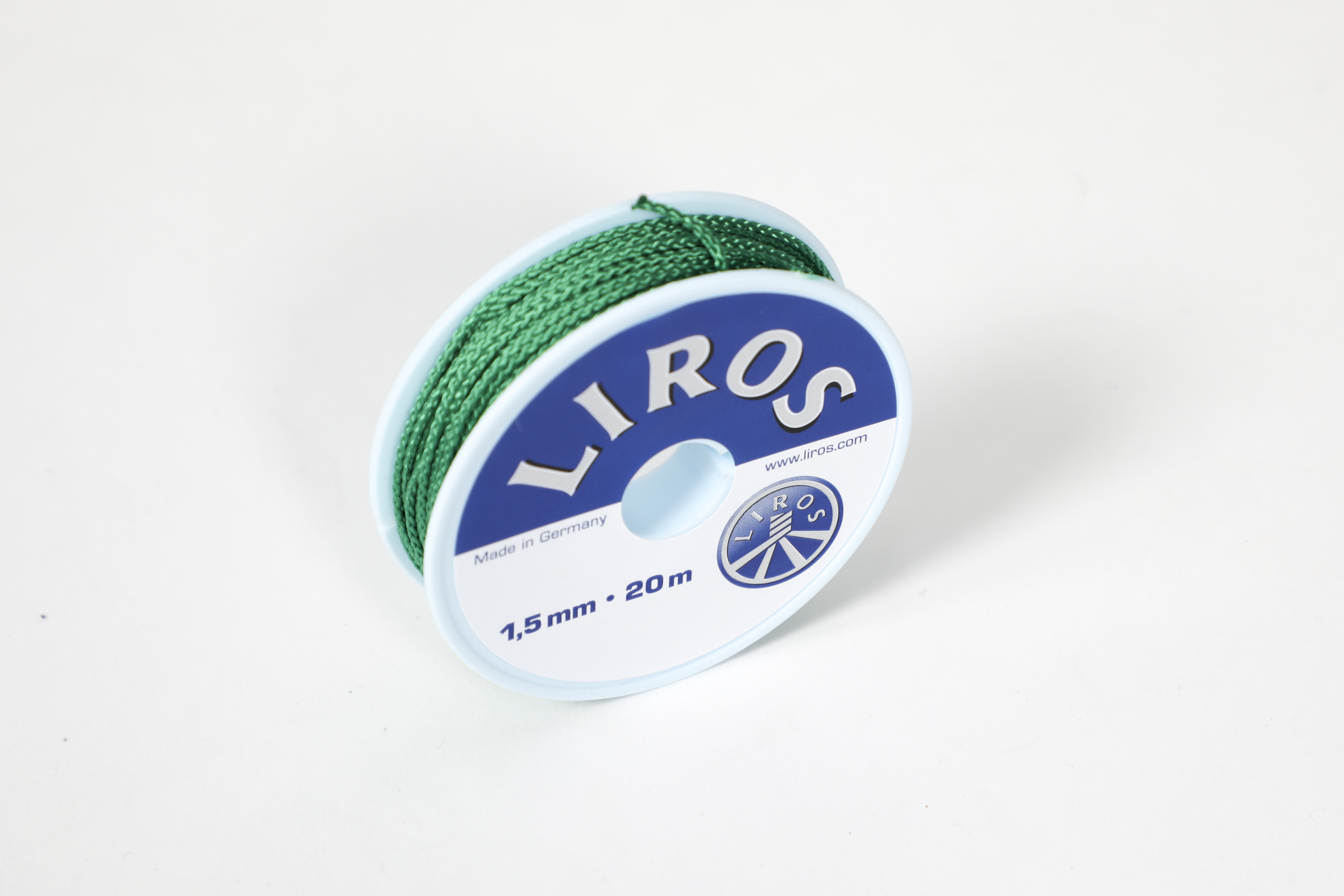 Liros Takelgarn Grün 1,5 mmØ x 20 Meter gewachst