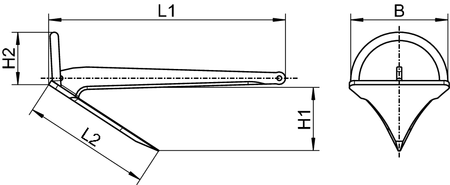 Wasi Bügelanker Edelstahl, 11 kg