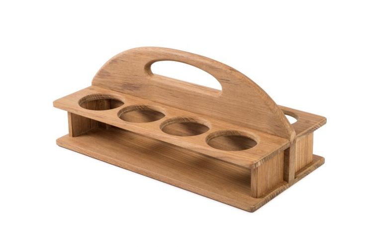 ARC Marine Teak Becherhalter für 8 Becher