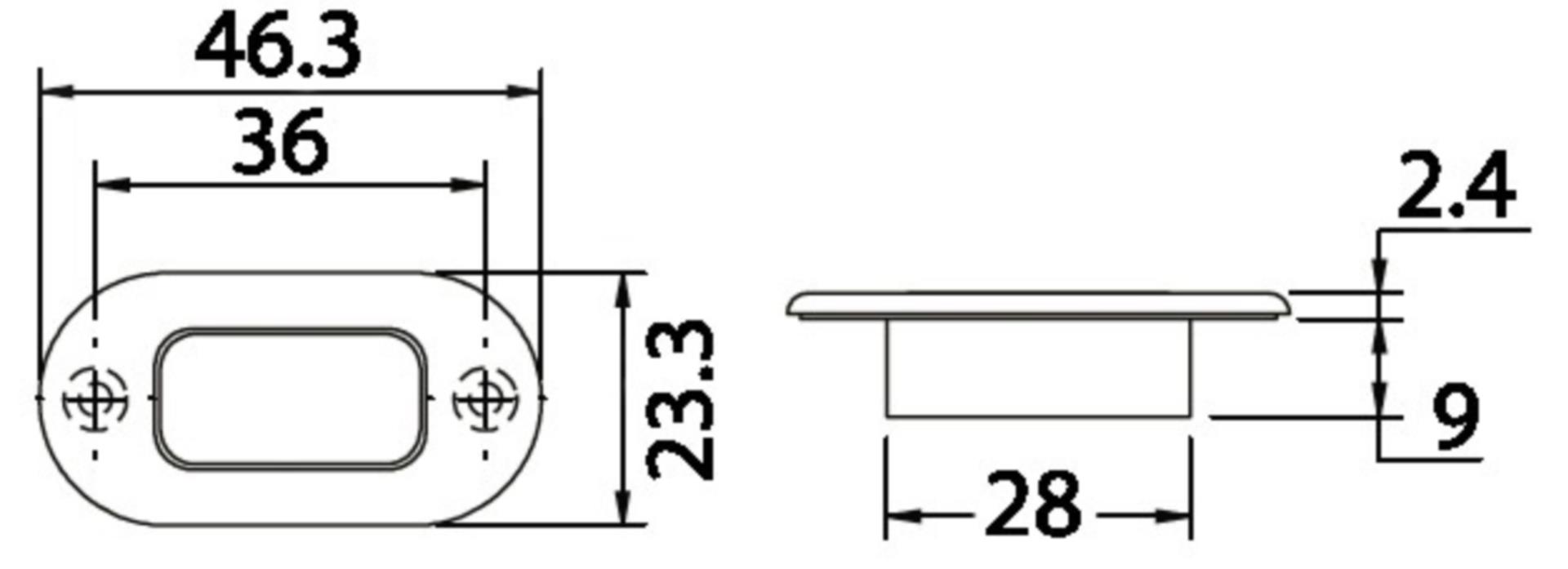 Osculati Cockpit LED Beleuchtung, mattklar Osculati Cockpit LED Beleuchtung, mattklar