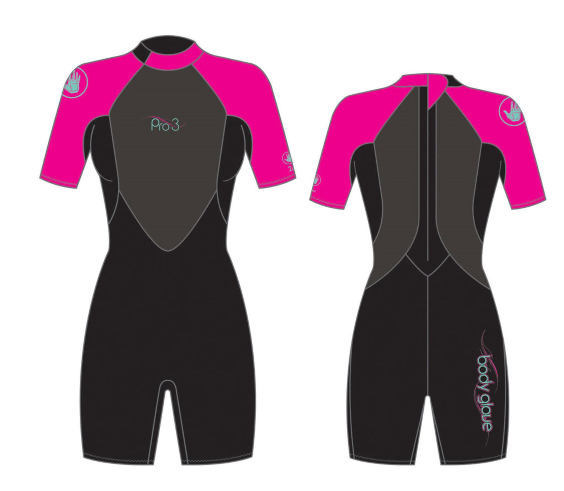 Neoprenanzug Shorty Damen Pink M