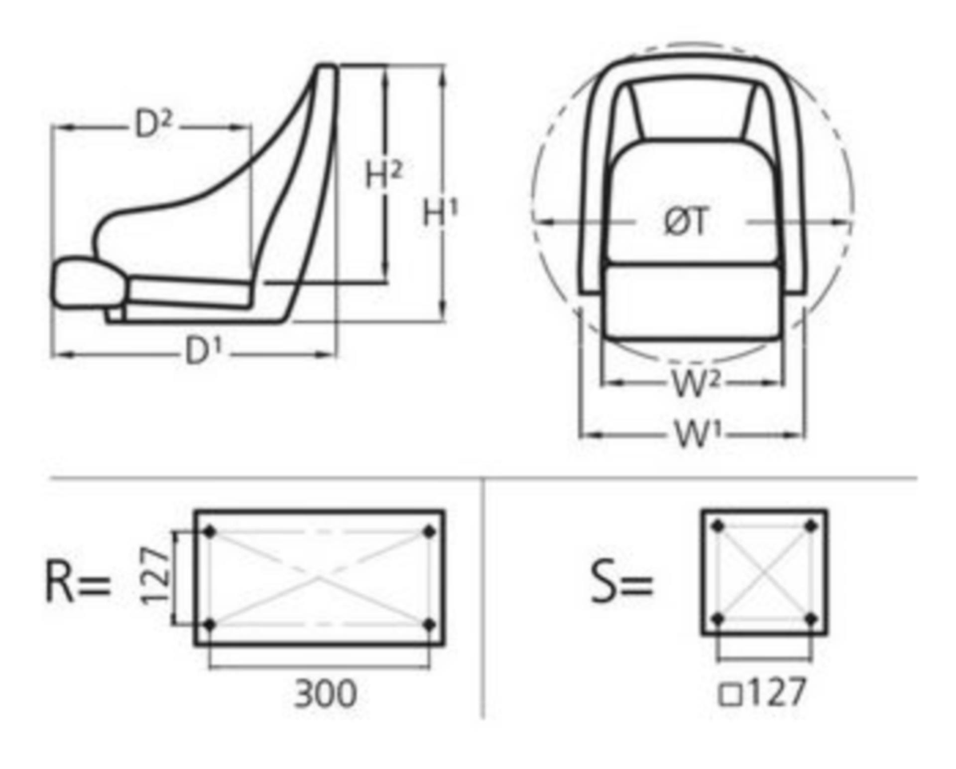 Vetus Bootssitz Master, dunkelblau Vetus Bootssitz Master, dunkelblau