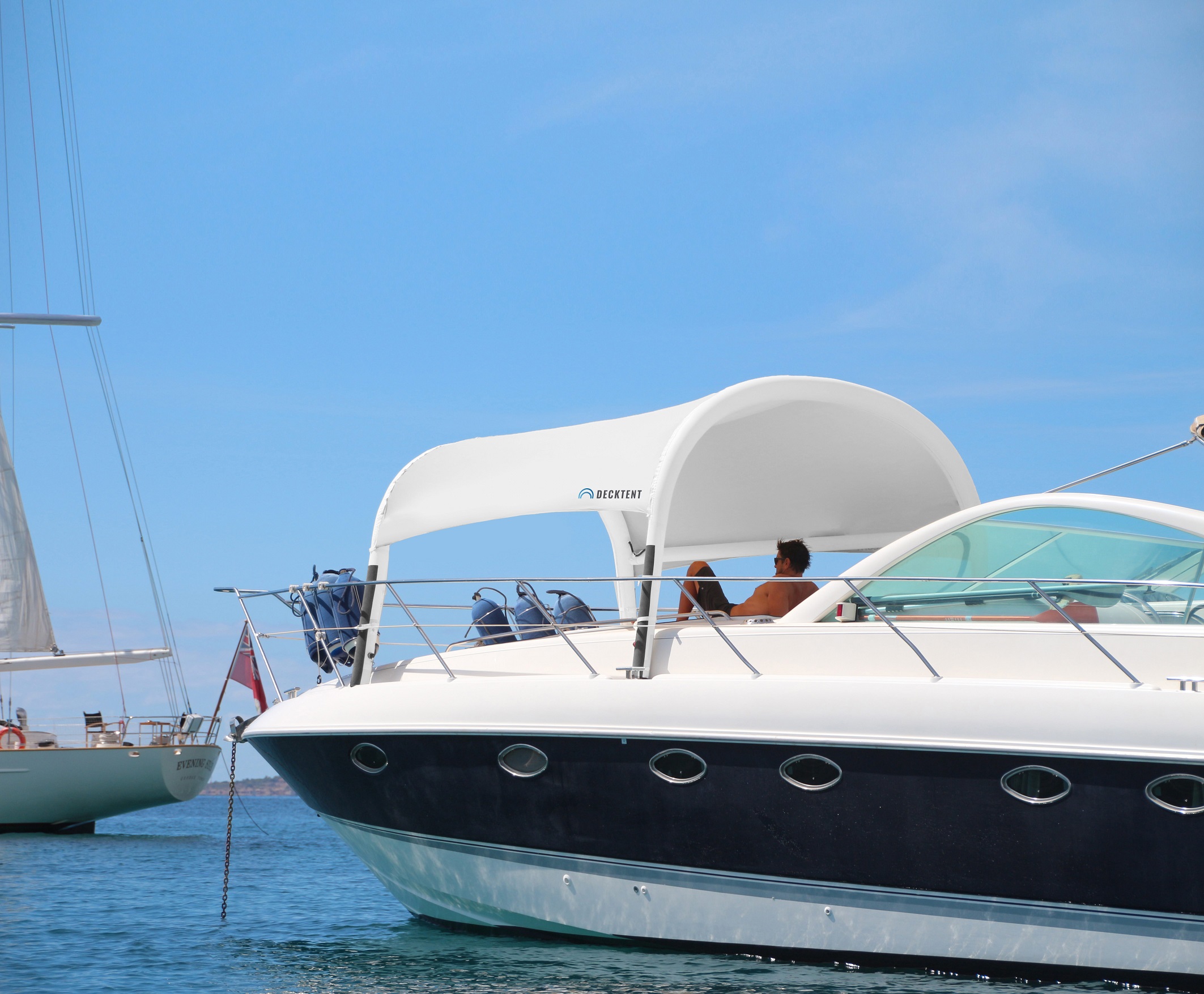 Decktent L weiß, Länge 300 cm Decktent L weiß, Länge 300 cm