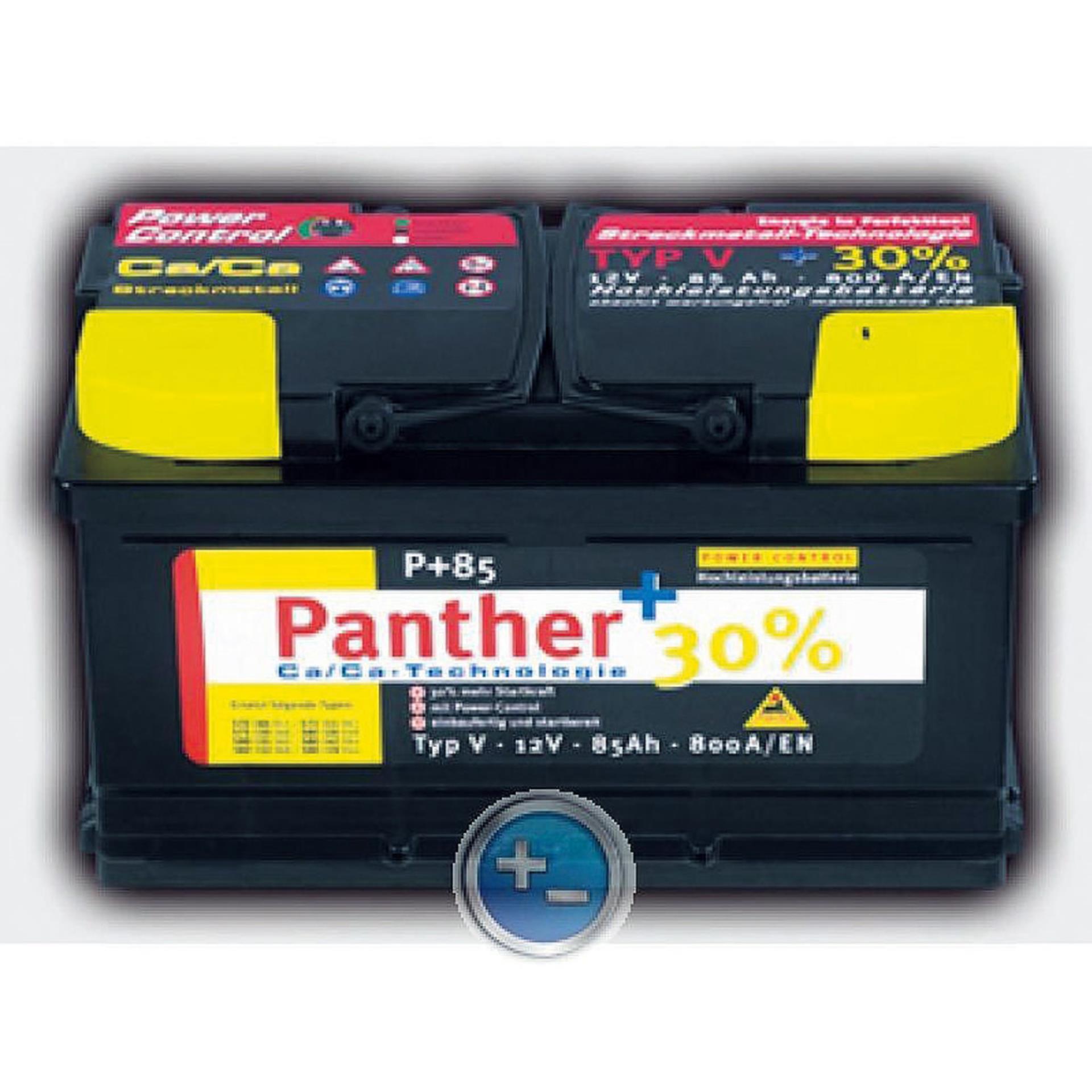 Autobatterie Panther +30% 75Ah Black Edition