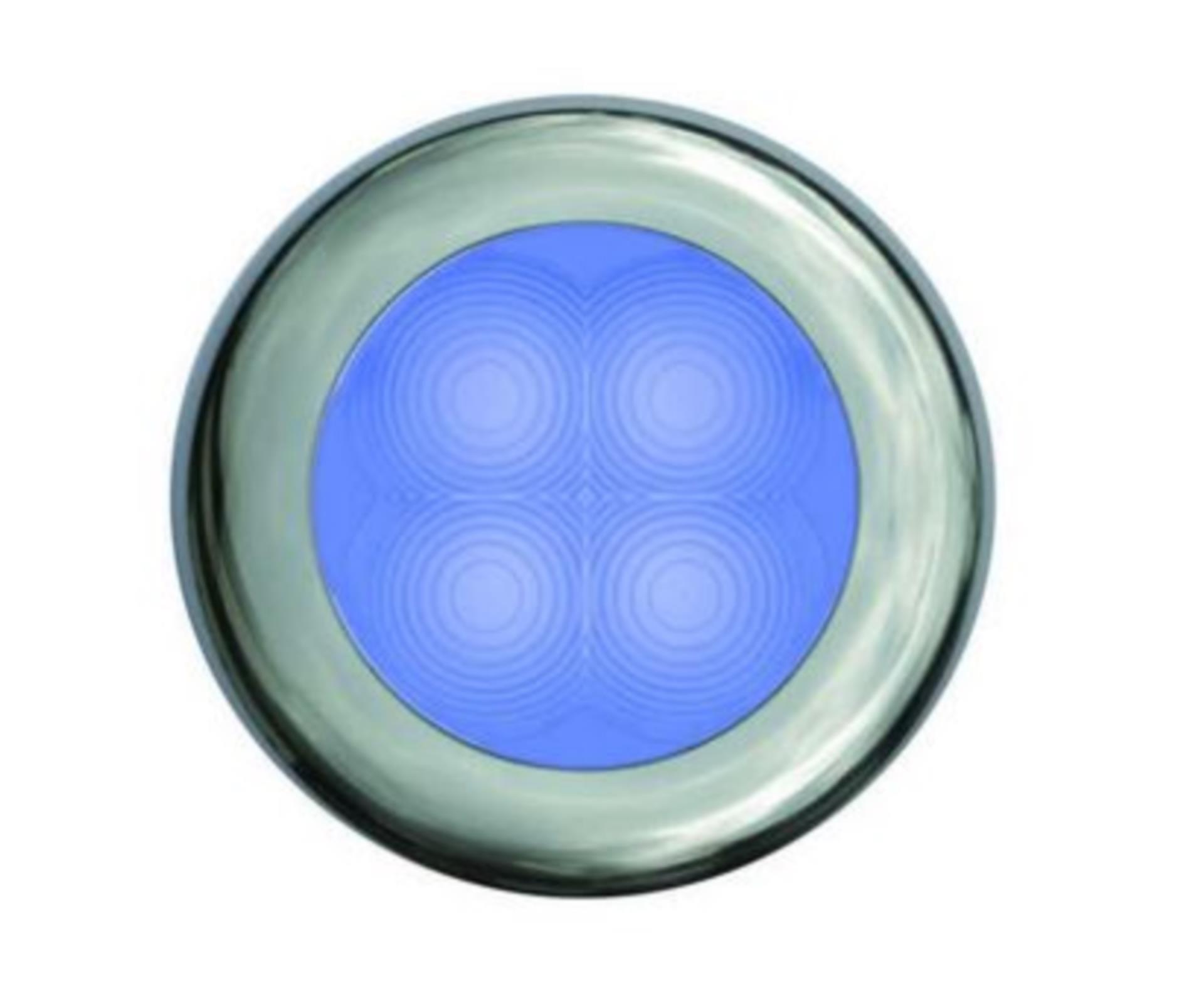 Hella Marine LED Marine Leuchten, Blaue LED, Chrom Ring