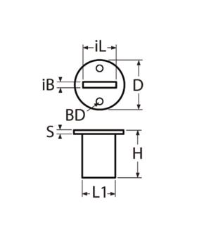 Sprenger Federstahltasche (Topmontage)