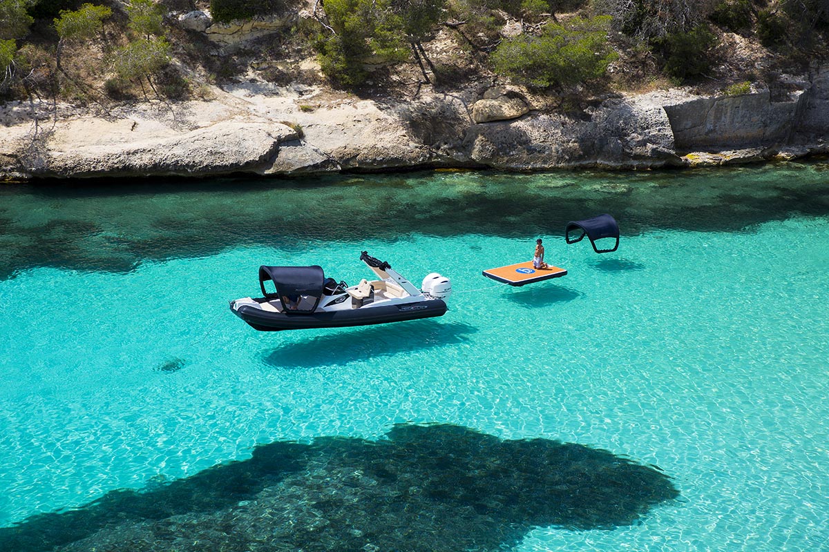 Decktent XS schwarz, Länge 210 cm