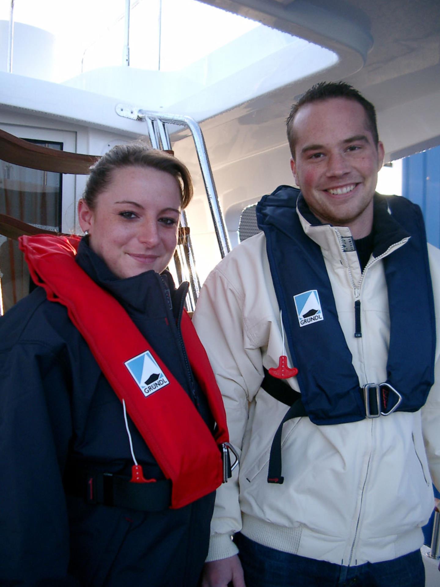 SOSTechnic Gründl Automatik Rettungsweste NAUTIC PRO, rot