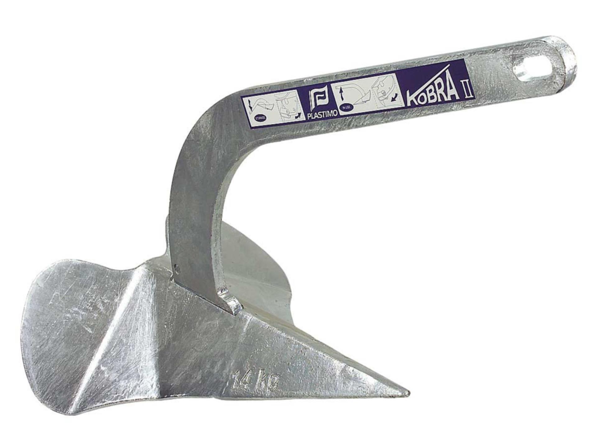 Plastimo Kobra Anker 10 kg (klappbarer Schaft) für Boote bis 12 Meter