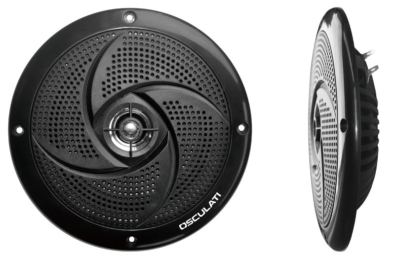 Osculati Marine Lautsprecher Doppelkegel, schwarz 2 x 20W (133 x 95 x 38 mm)