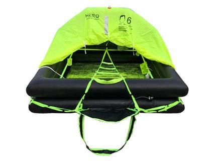 HERO Life-saving equipment Hero Rettungsinsel Offshore ISO9650-1 4P Container