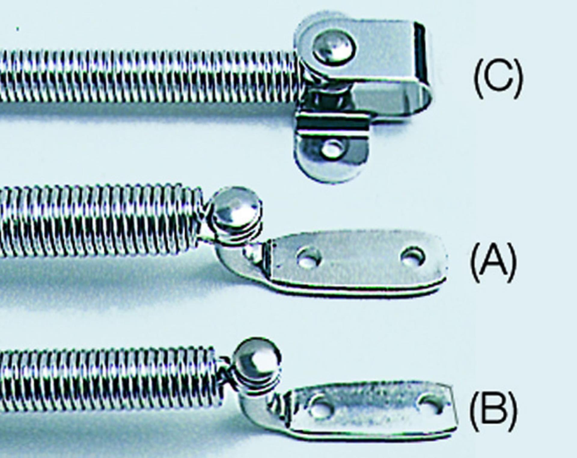 Osculati Lukenfeder mit L-Halter, 470 x 10,6 mm