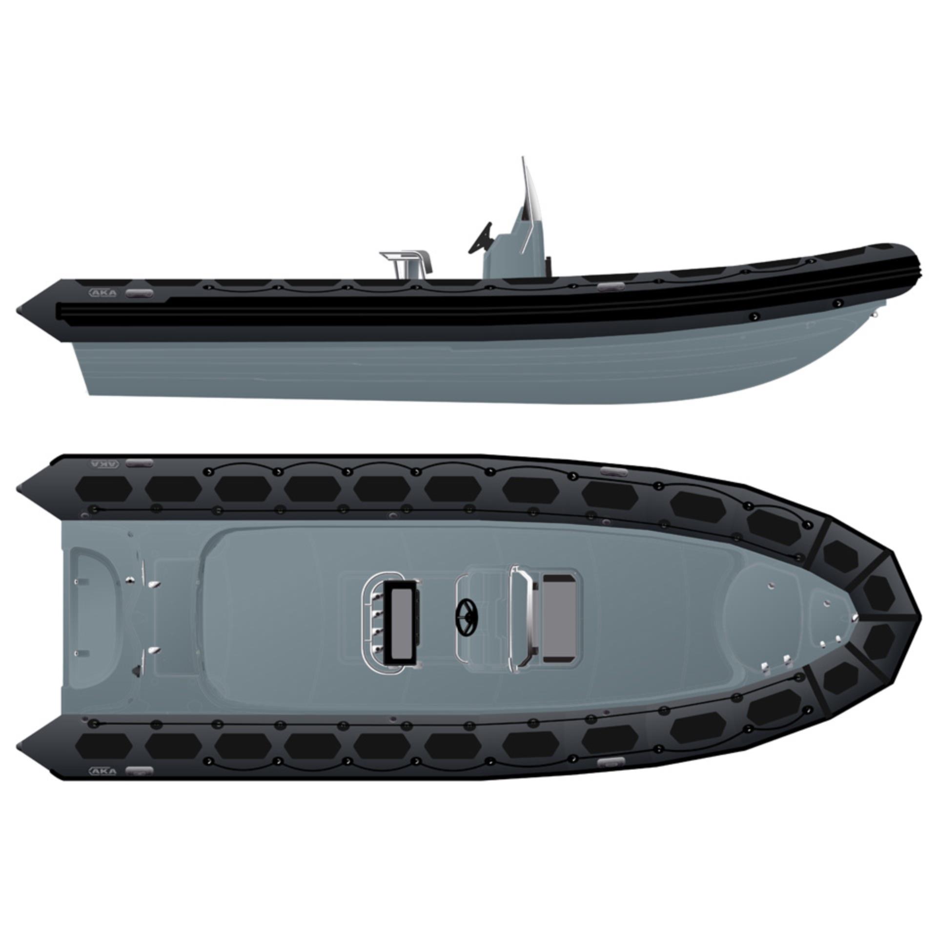 AKA-Marine AKA MARINE R85-C CSM-CR schwarz