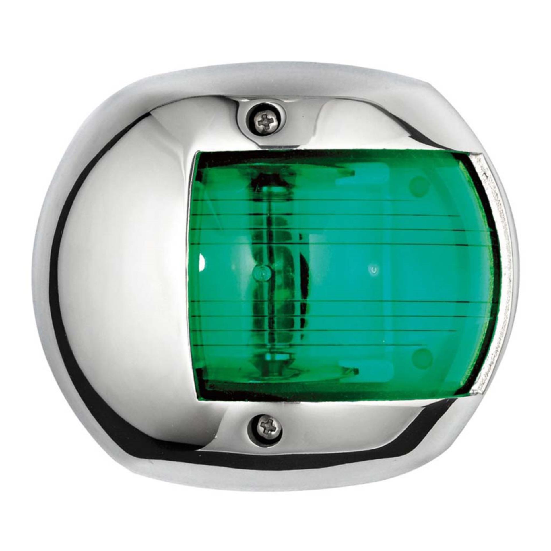Osculati LED Navigationslicht Classic 20 Edelstahl Steuerbord, grün