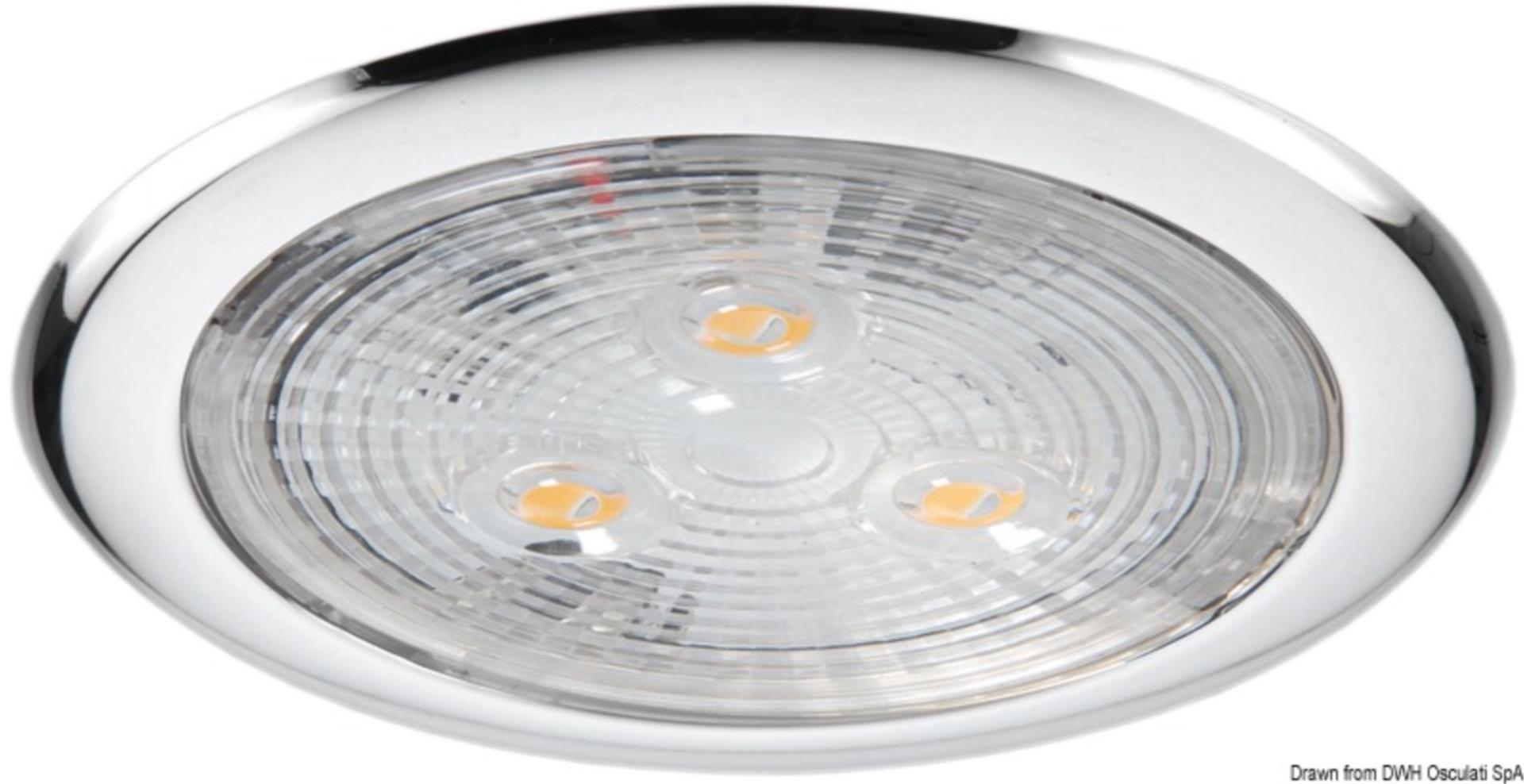 Osculati LED Deckenleuchte 12 V (35 Lumen), 75 mmØ Osculati LED Deckenleuchte 12 V (35 Lumen), 75 mmØ