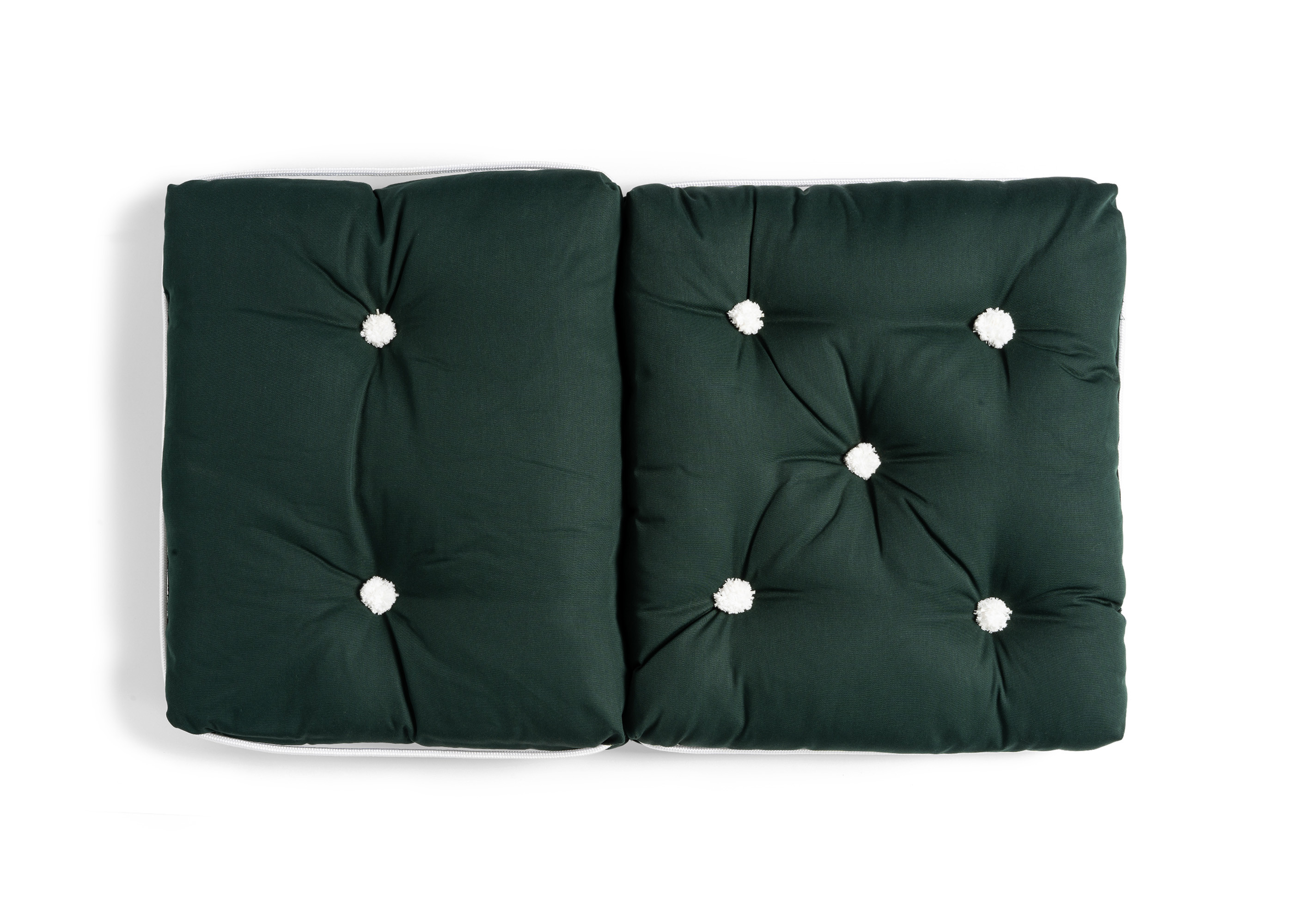 Talamex Kapok-Doppelsitzkissen / Dunkelgrün