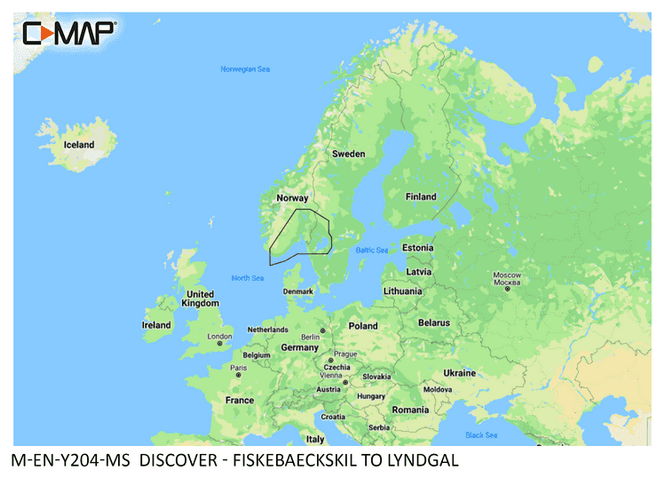 C-MAP DISCOVER M-EN-Y204-MS Fiskebäckskil to Lyndgal