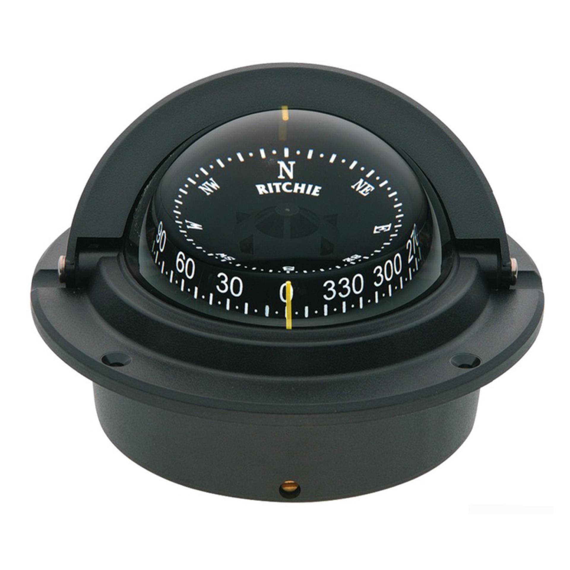 Ritchie Kompass Voyage 3" schwarz, Einbau Ritchie Kompass Voyage 3" schwarz, Einbau
