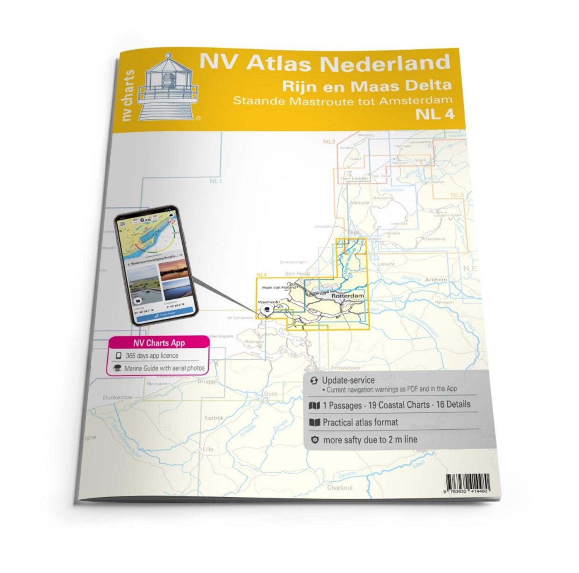 Nautischer Verlag NV Atlas Nederland NL4 - Rijn en Maas Delta