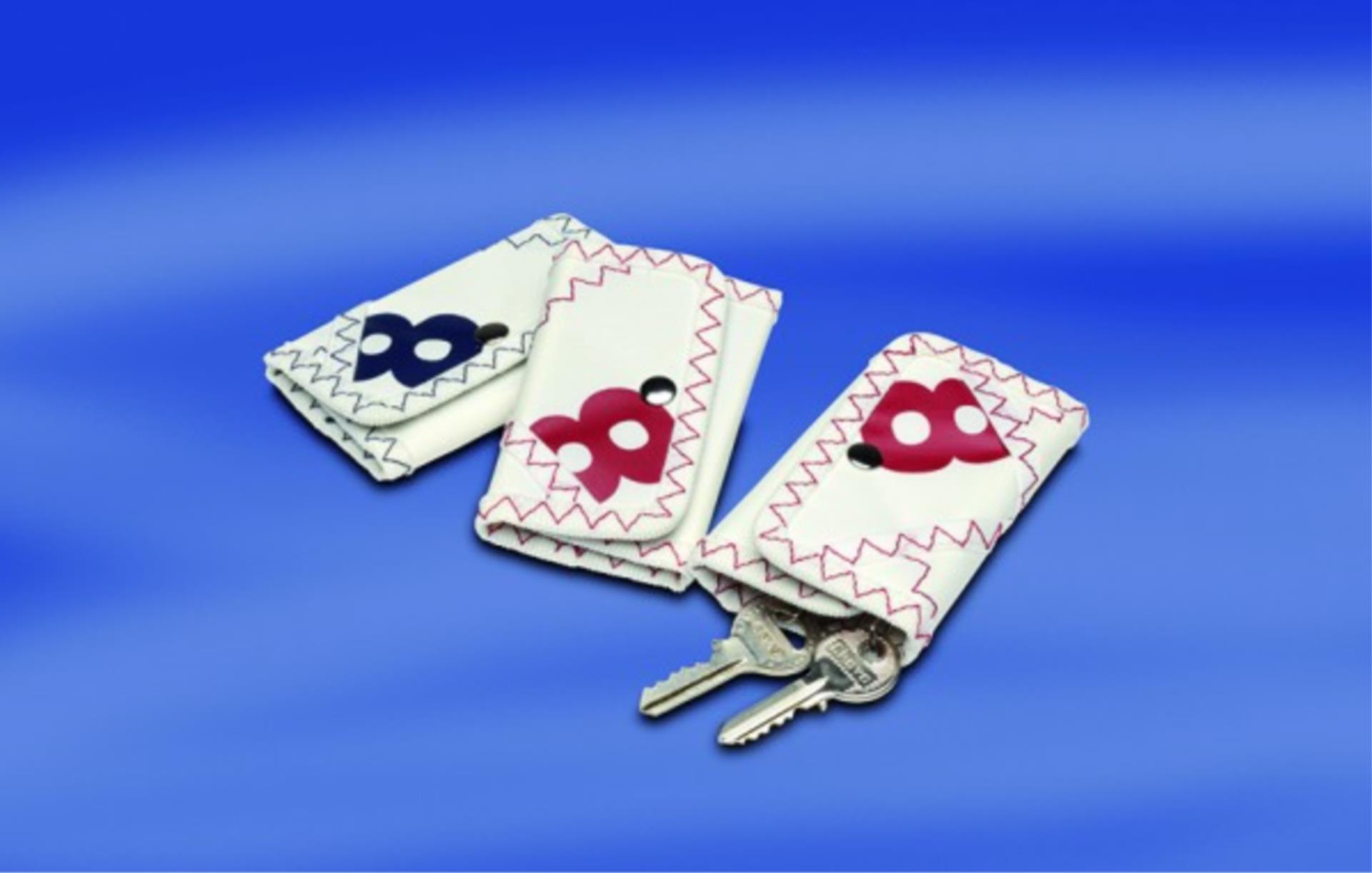 Sea Key Pouch Schlüssel Etui weiß/ rot