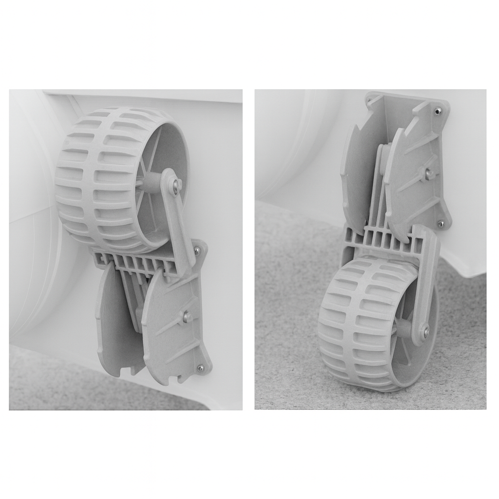 Osculati Slipräder für Tender (Paar), 100 x 270 mm