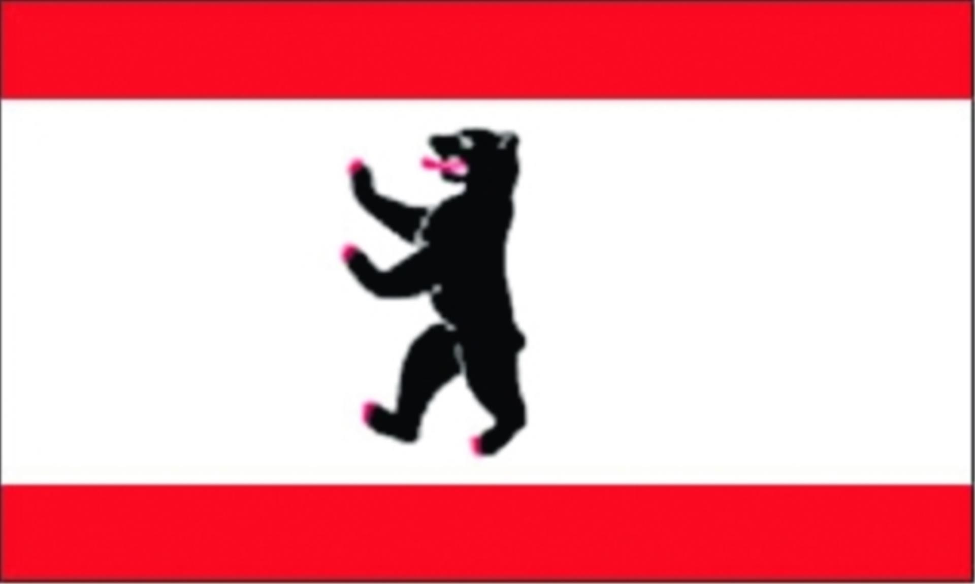 Lindemann Flagge Berlin, 20 x 30 cm