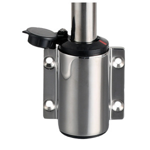 Osculati Lampenmast Edelstahl 100 cm (Anbau), schwarzes Rundumlicht Osculati Lampenmast Edelstahl 100 cm (Anbau), schwarzes Rundumlicht