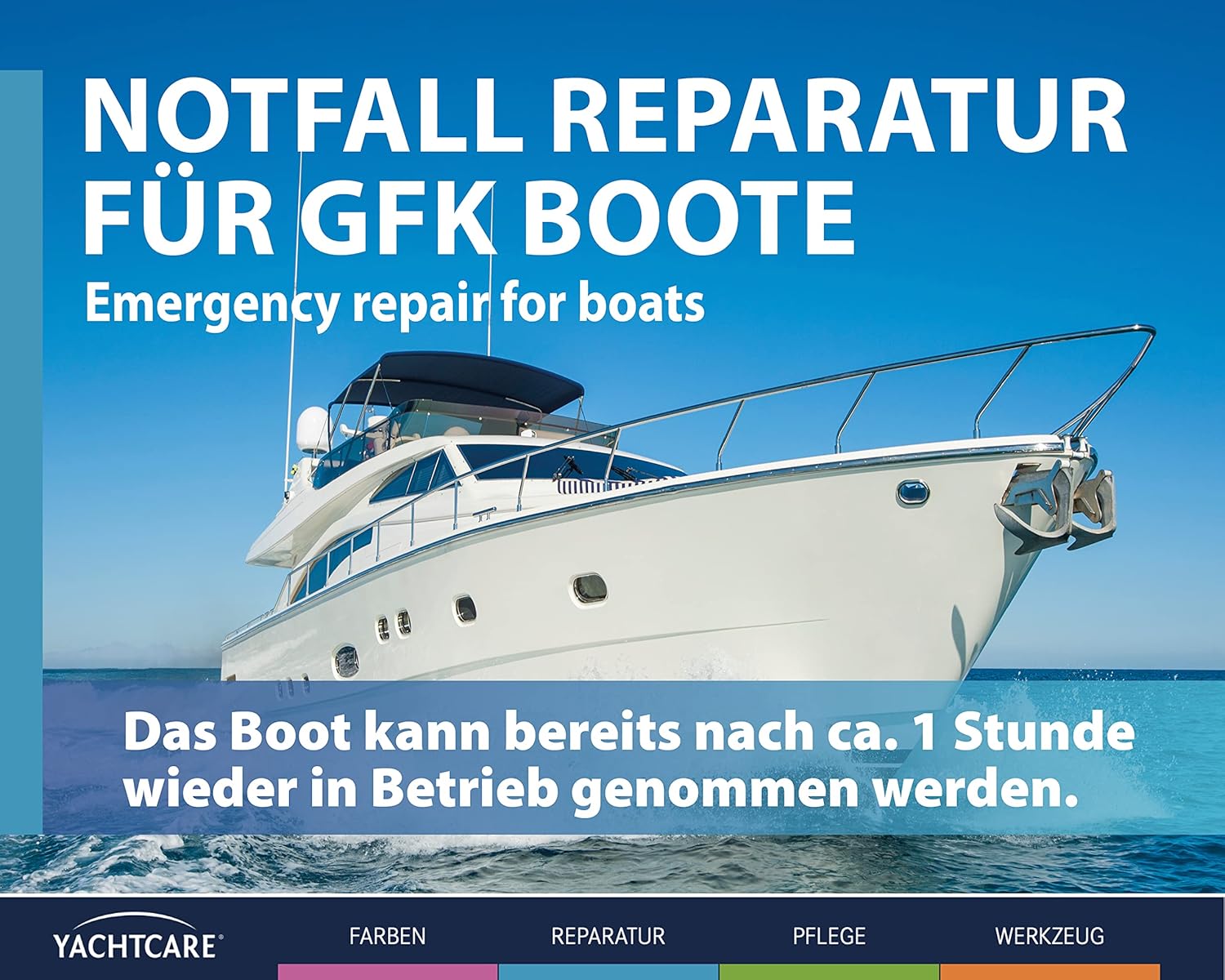 Yachtcare Polyglas VT Reparaturpackung G0, 250 gr. Yachtcare Polyglas VT Reparaturpackung G0, 250 gr.