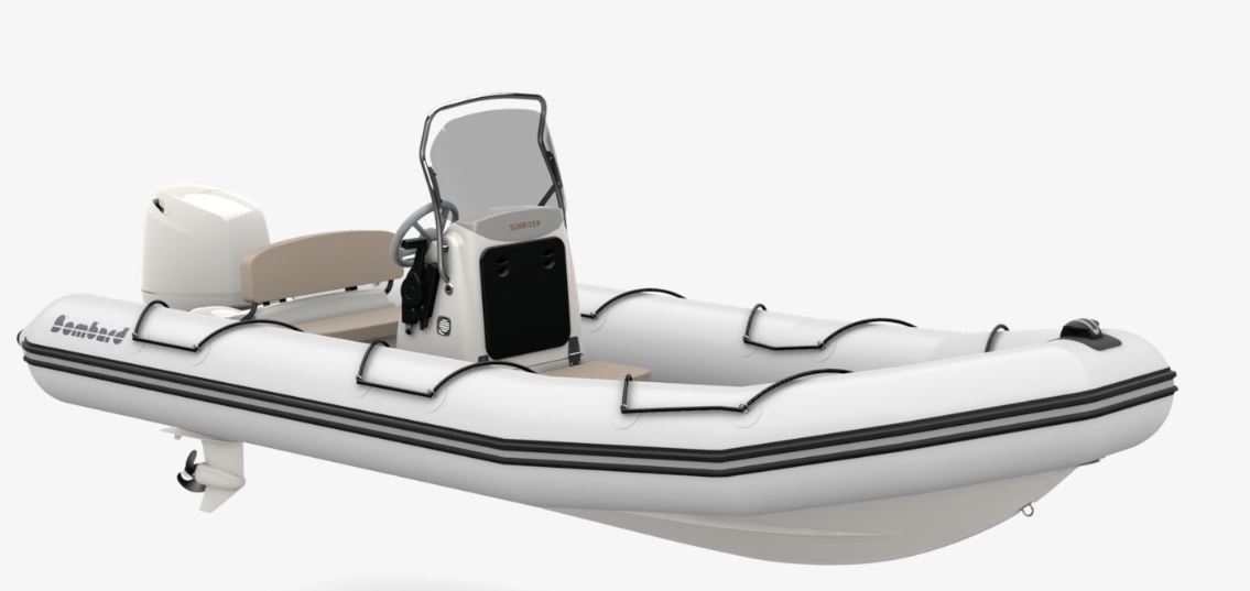 Bombard Sunrider 550 NEO hellgrau / Polster sand