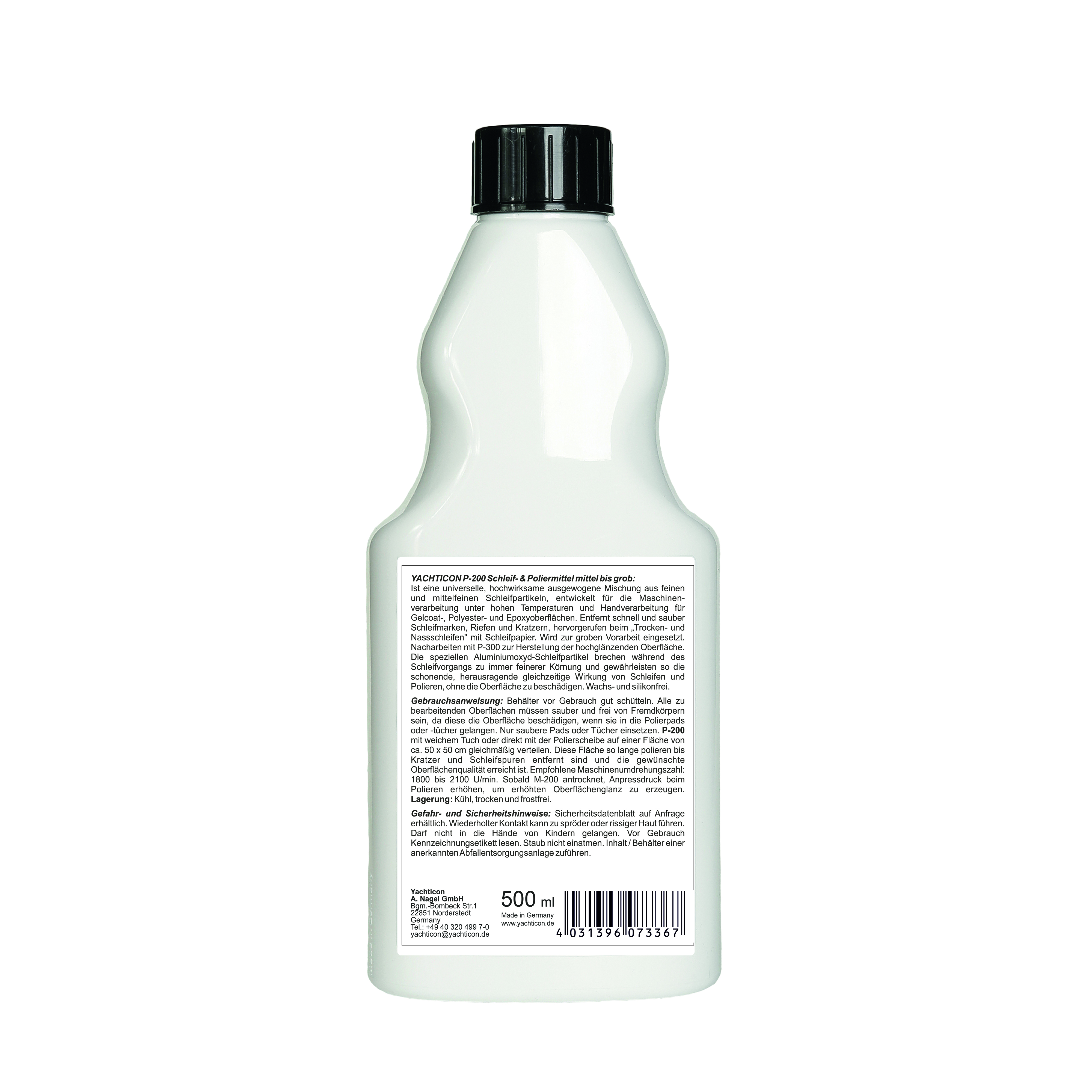 Yachticon P-200 Schleif- & Poliermittel mittel bis grob, 500 ml