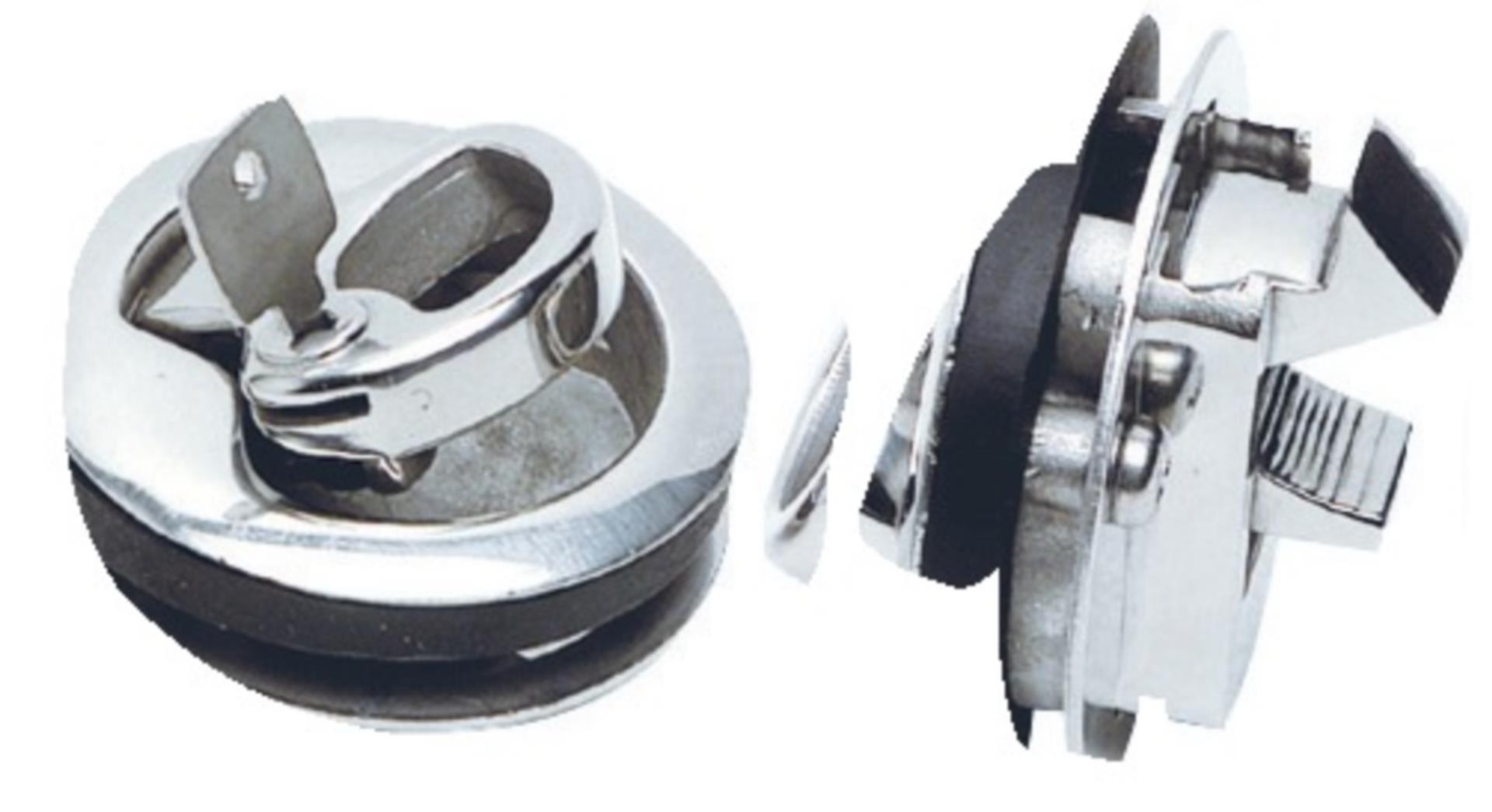 Osculati Lukenheber mit Schloss, Edelstahl