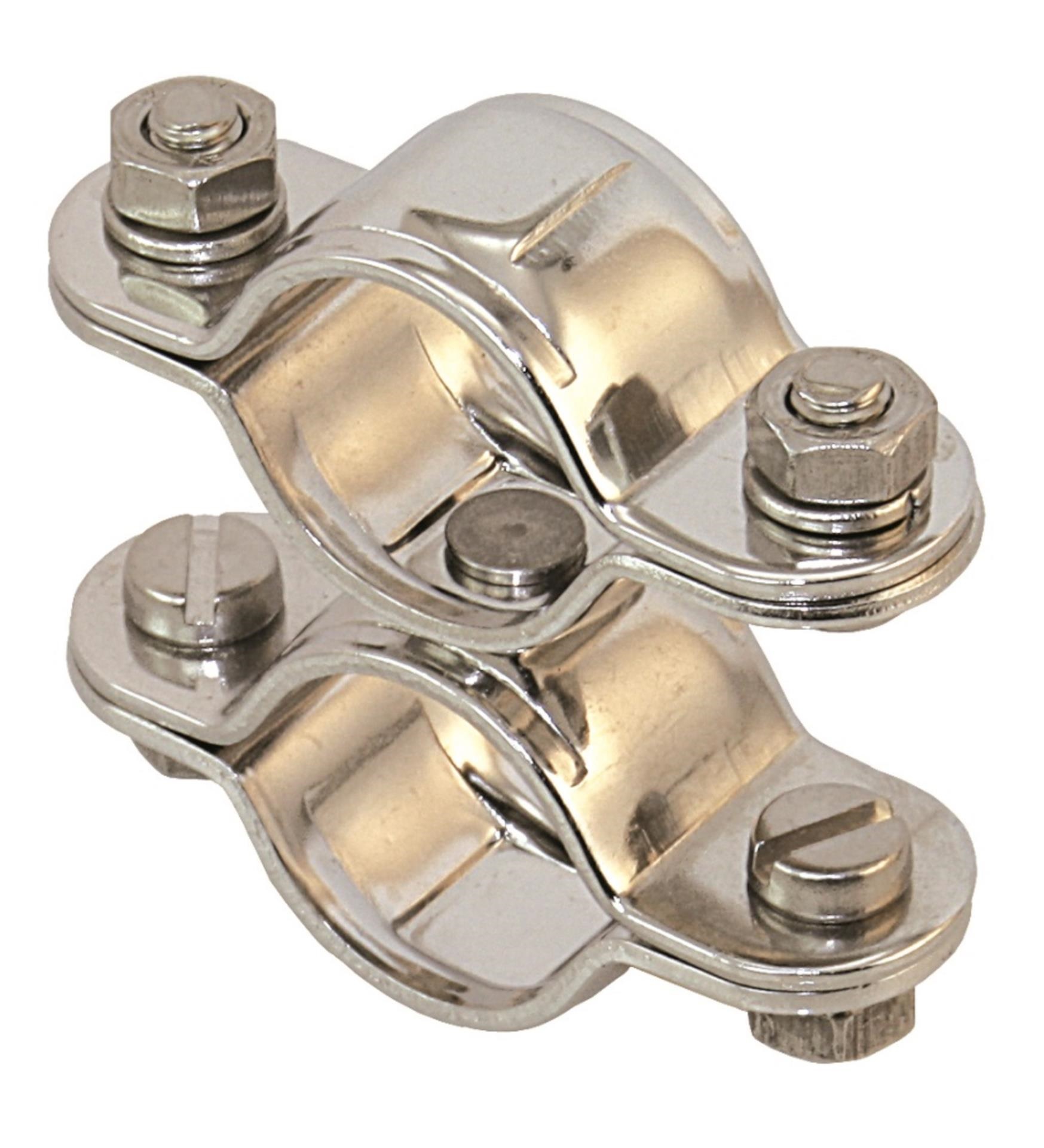 Marinetech Rohrschelle Doppel fest, 25 mmØ