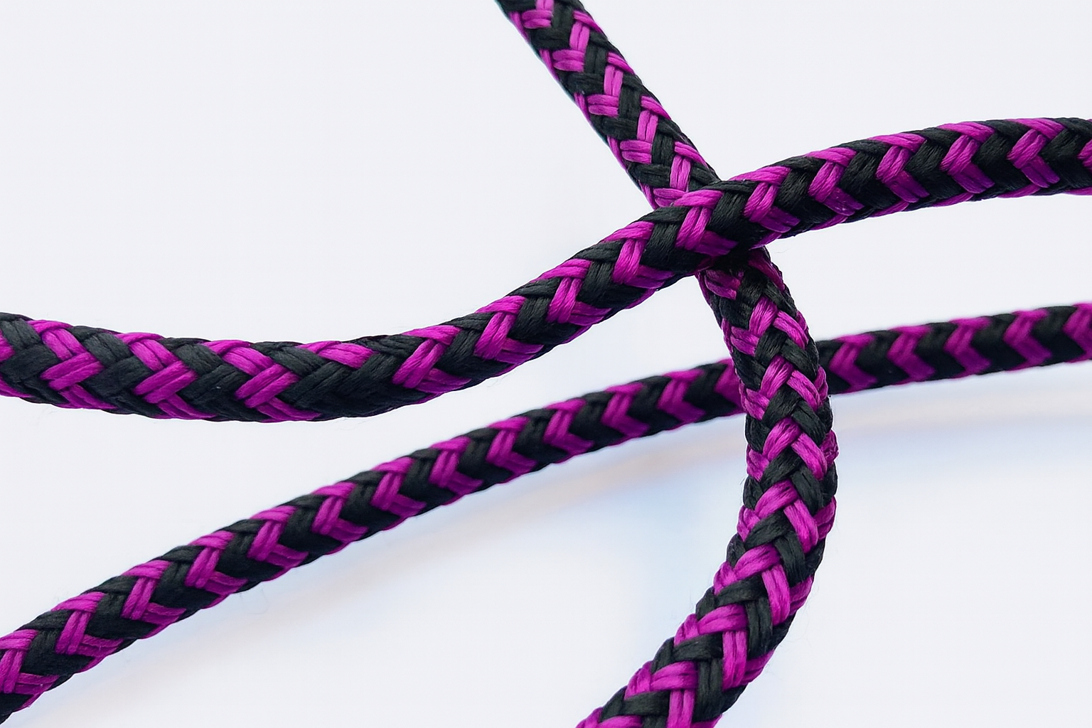 Gleistein RunnerTwin ZigZag, 10 mm Ø schwarz / lila