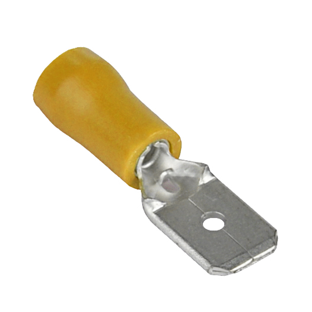 Talamex Flachstecker 4,0 - 6 mm², Gelb (4 Stück)