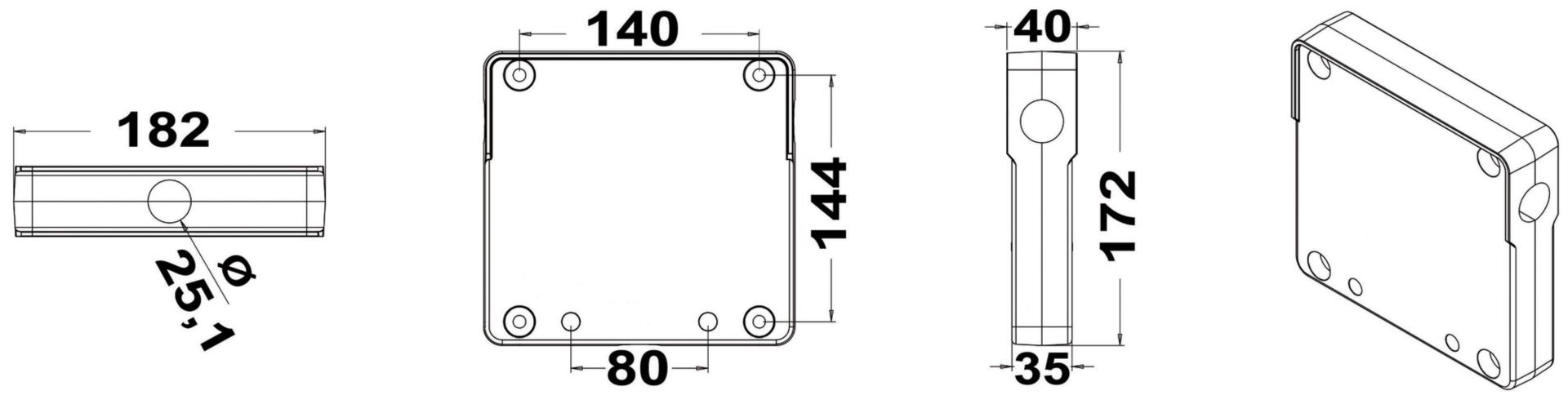 Osculati Aussenbordhalterung für die Reling Osculati Aussenbordhalterung für die Reling