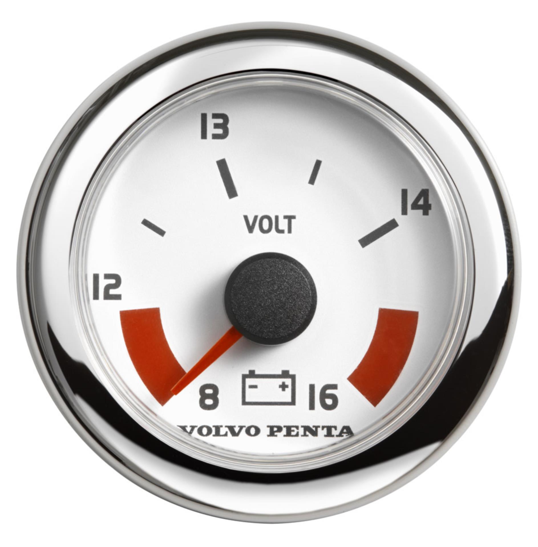 Volvo Penta Volvo Voltmeter 24V, weiß