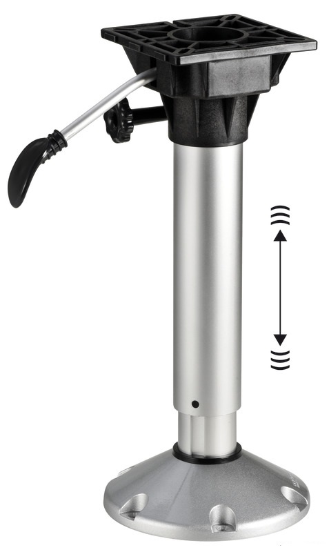 Osculati Waverider Stuhlrohr mit Stoßdämpfer 370 / 450 mm teleskopierbar