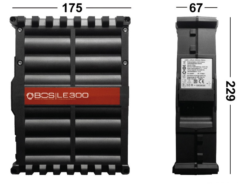 BOS Lithium BOS LE300 Lithium Erweiterungsbatterie, 28 Ah (Einzelmodul)