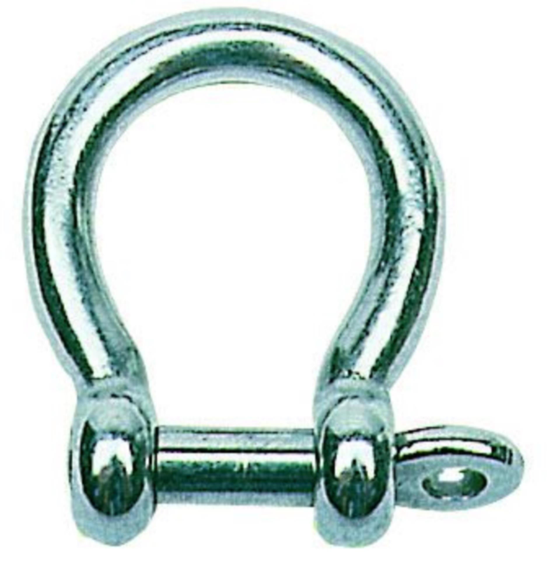 Edelstahl Schäkel Gebogen, 16 mmØ