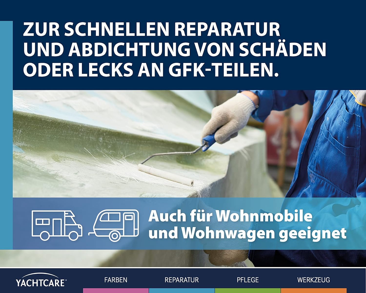 Yachtcare Polyglas VT Reparaturpackung G0, 250 gr. Yachtcare Polyglas VT Reparaturpackung G0, 250 gr.