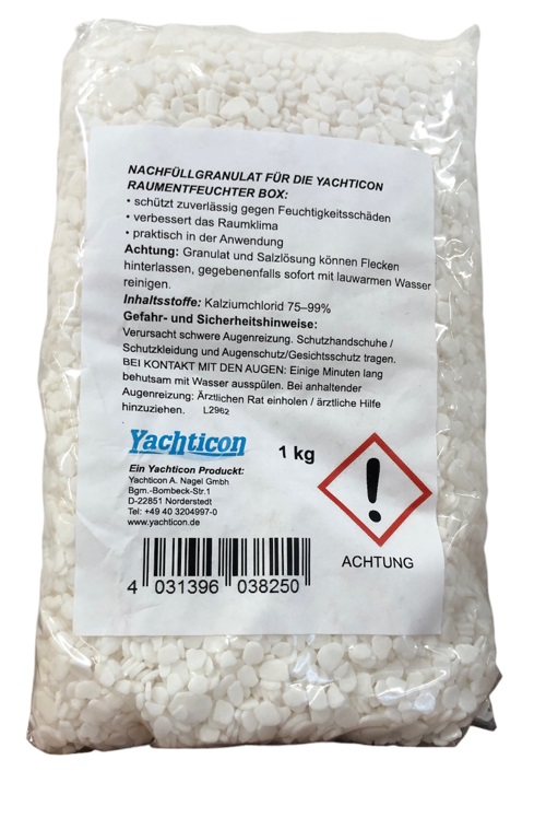 Yachticon Nachfüllgranulat, 1 kg für Raumentfeuchter Box
