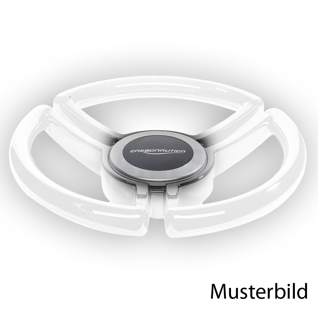 Carbonautica Power Wheel Lenkrad aus GFK weiss, 365mm Ø