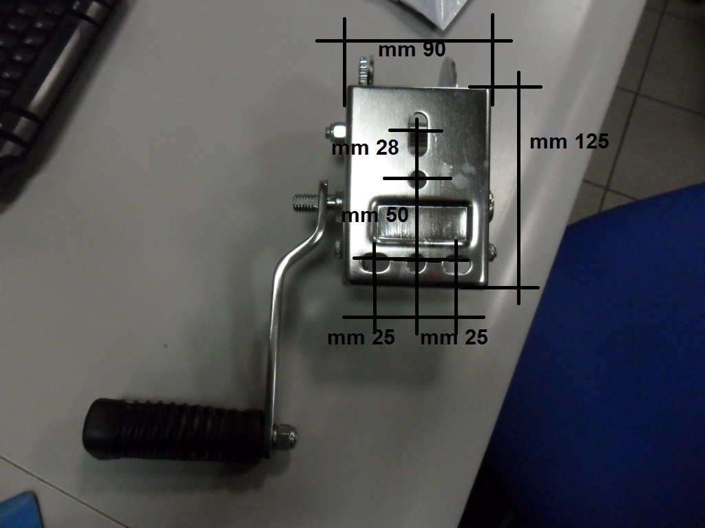 Osculati Edelstahl Trailerwinde bis 384 kg