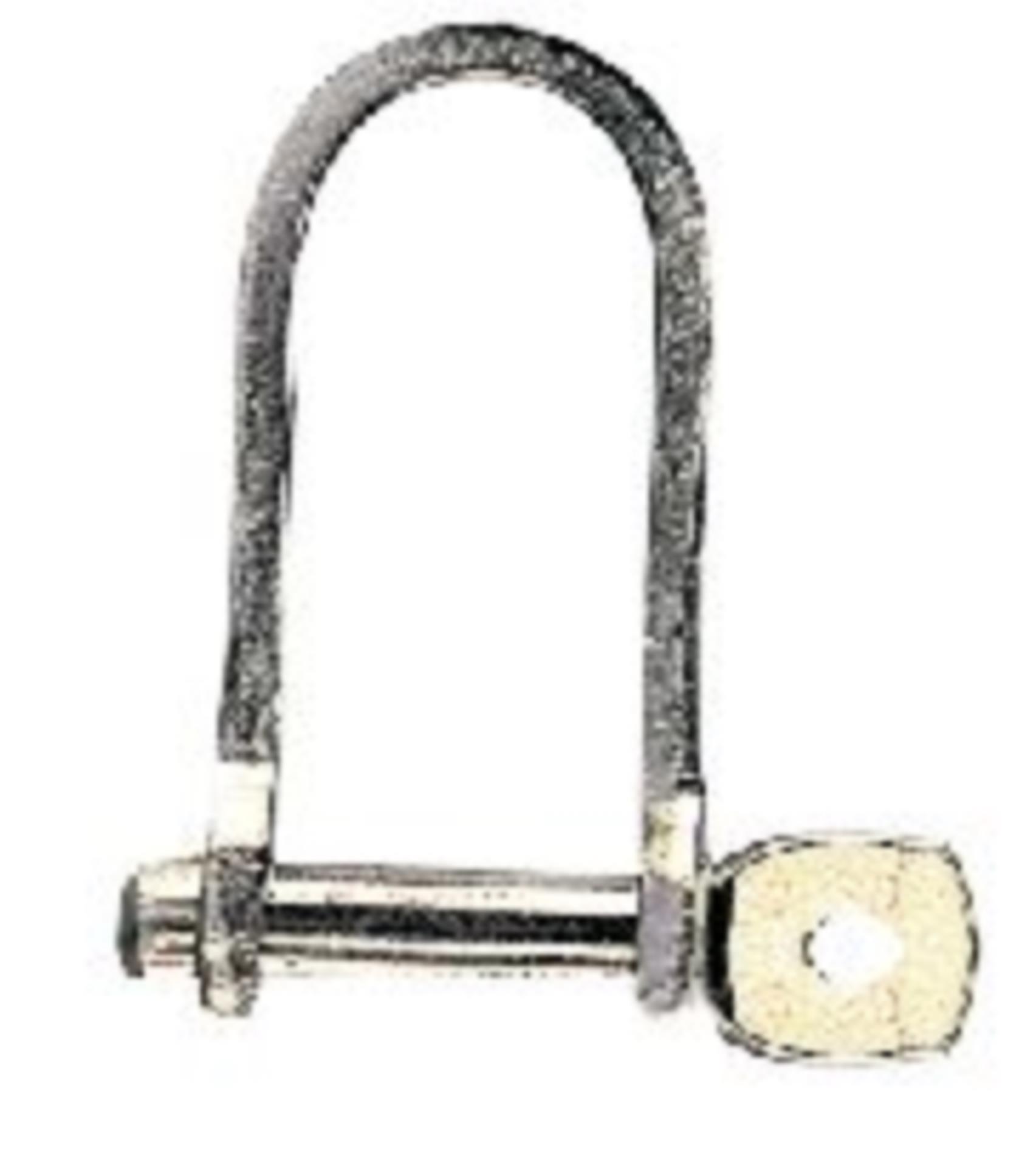 Flachschäkel mit Schnellverschluss 6 x 40mm