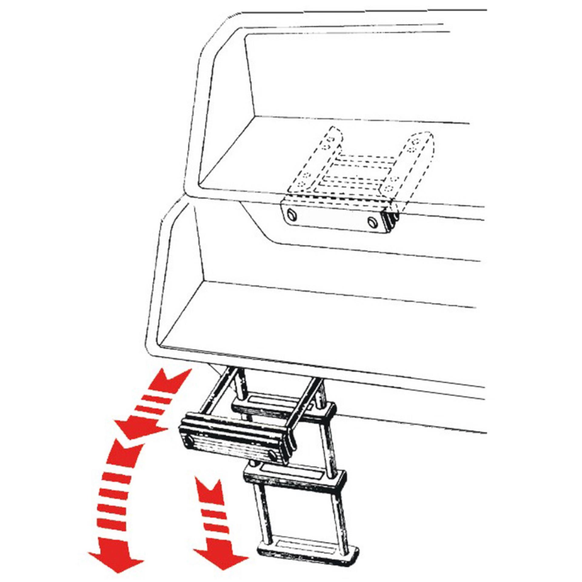 Osculati Kassetten Badeleiter 3 Stufen, 370 x 310 mm