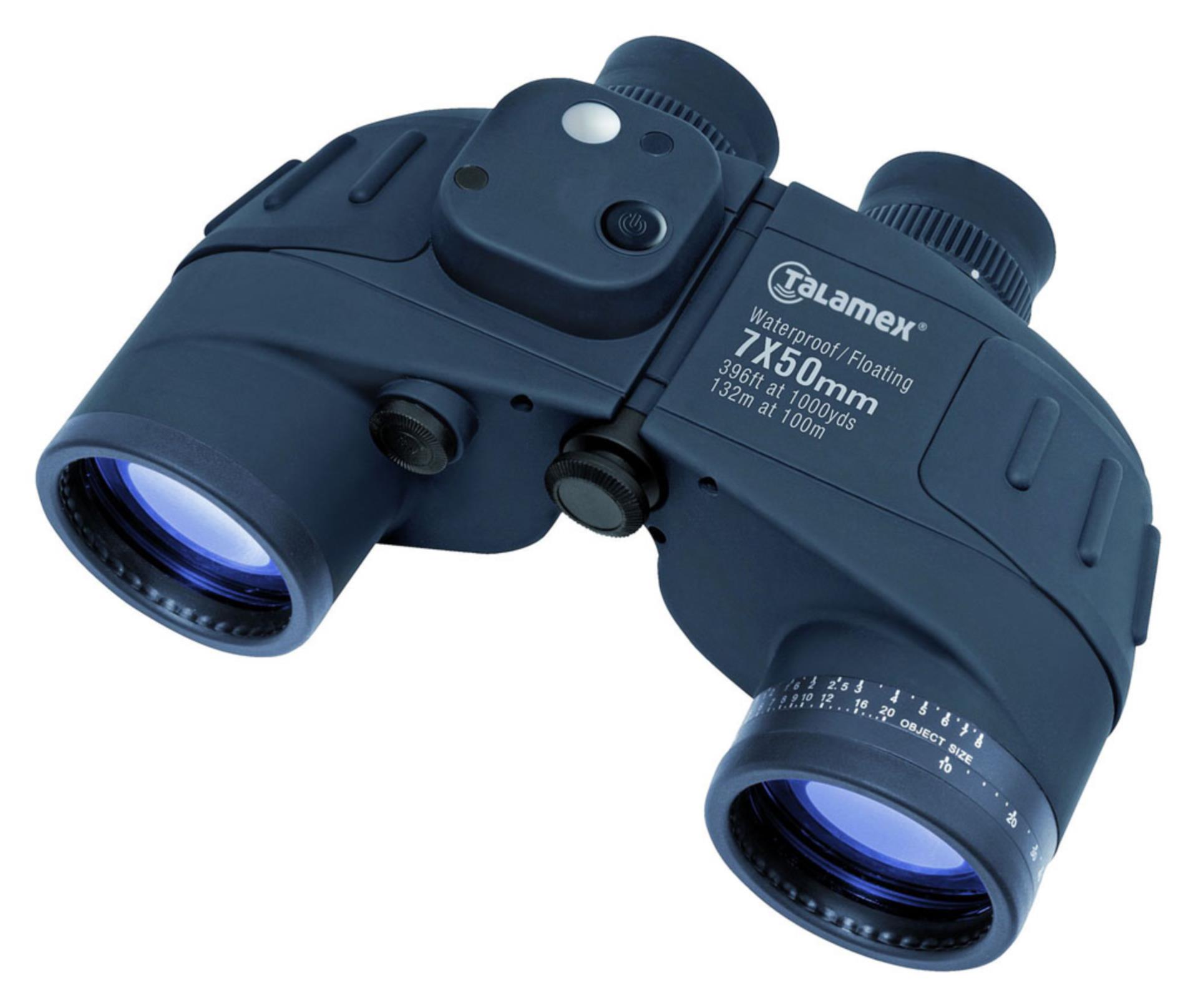 Talamex Porroprisma Fernglas 7 x 50 mit Kompass